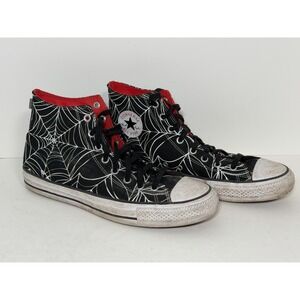 Converse Cons Chuck Taylor All Star Pro HI White Widow Spiderweb Men 12/Women 14